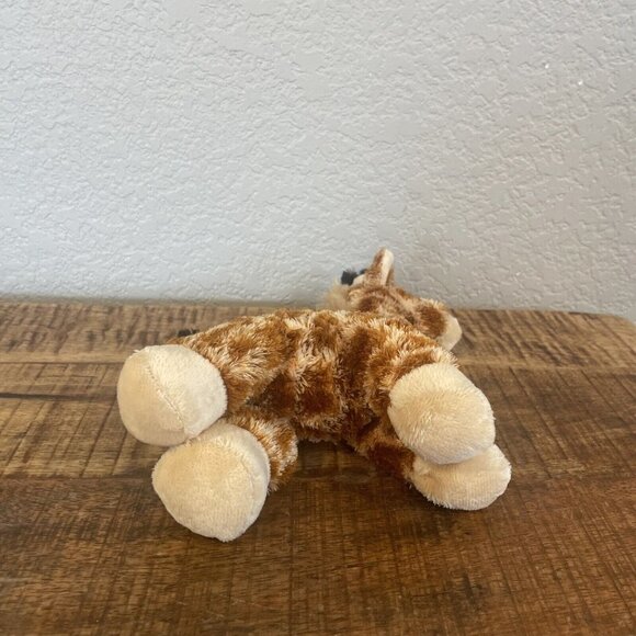 Aurora Giraffe Brown Tan Plush Bean Bag Soft Toy Stuffed Animal 8" Floppy - Picture 9 of 10